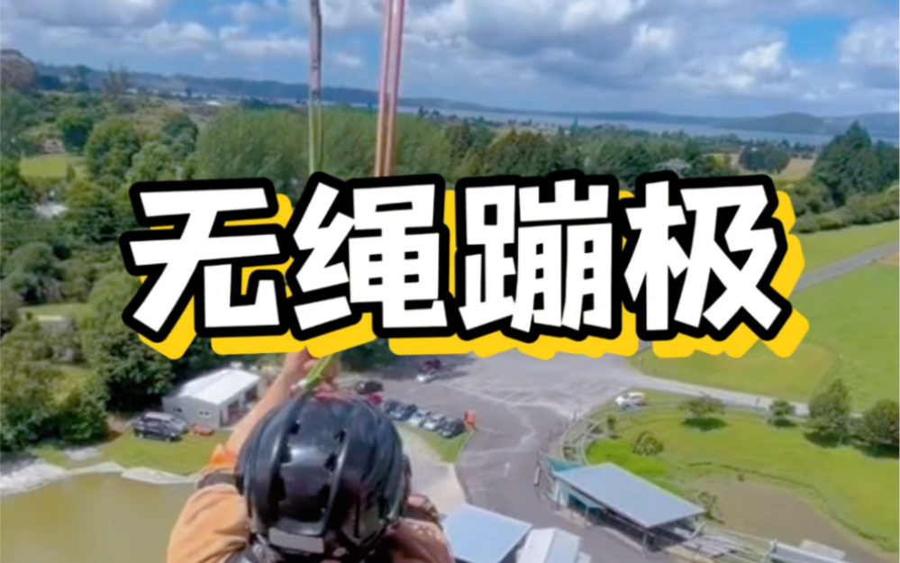 新西兰无绳蹦极#老外真会玩 #蹦极#刺激#游乐园#海外生活