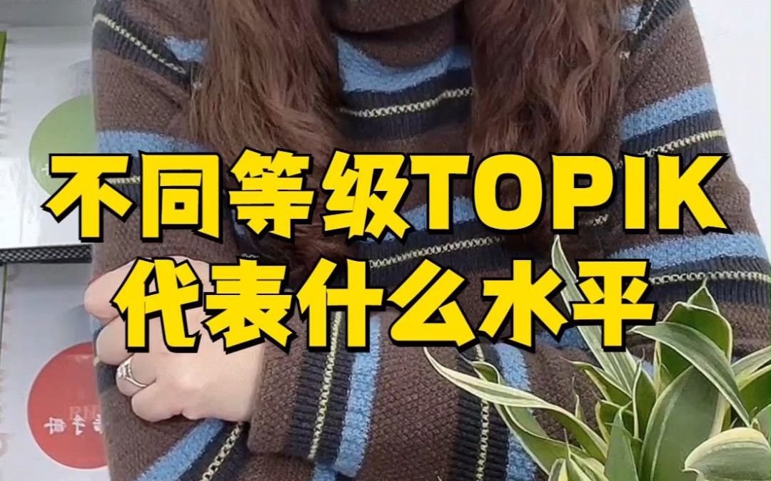 韩语不同等级TOPIK代表什么水平?哔哩哔哩bilibili