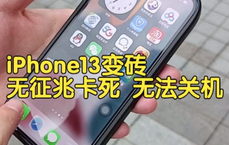 哥们刚下地铁正常打个电话,iPhone13瞬间变砖哔哩哔哩bilibili