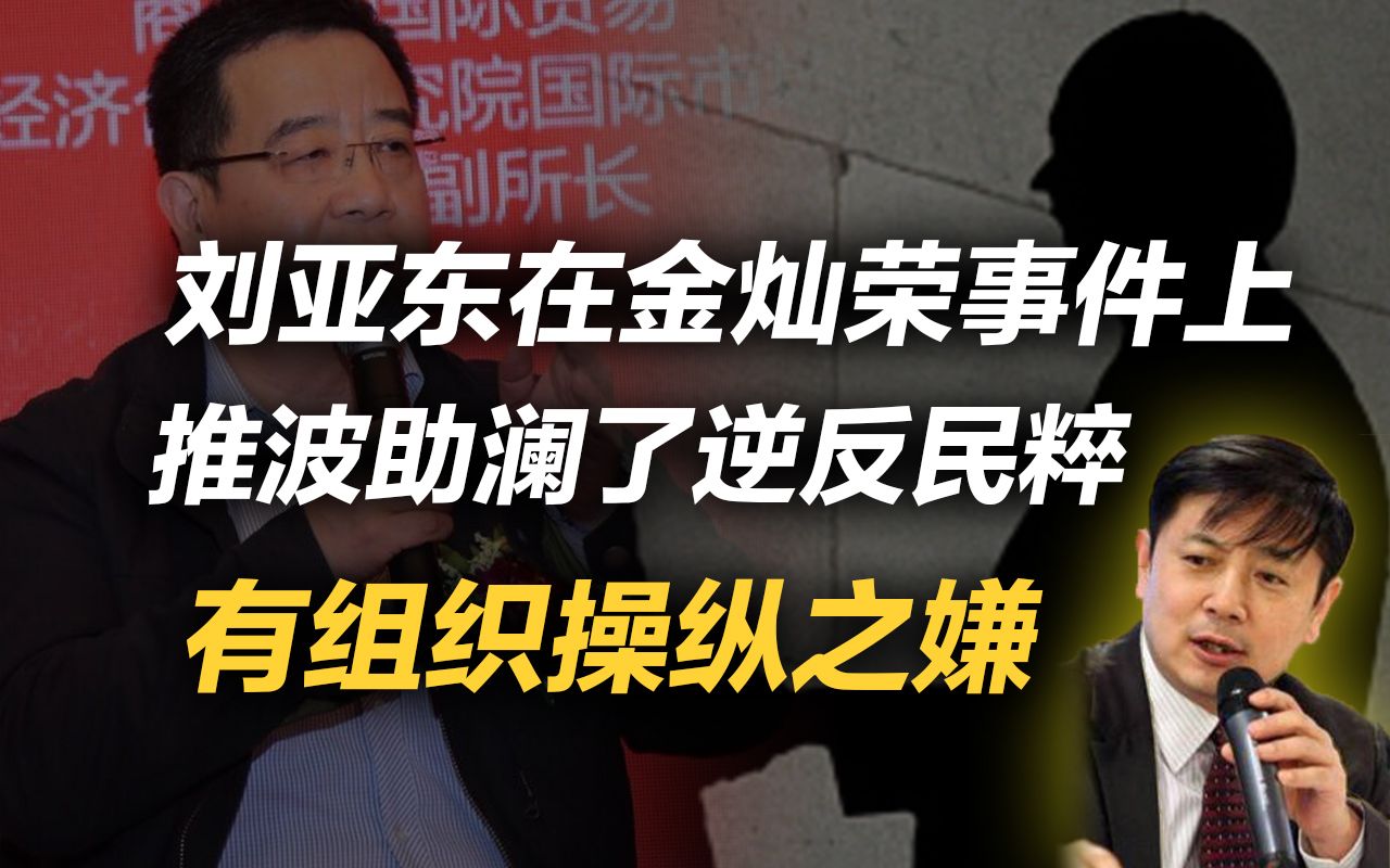 李肃:刘亚东在金灿荣事件上推波助澜了逆反民粹,有组织操纵之嫌哔哩哔哩bilibili