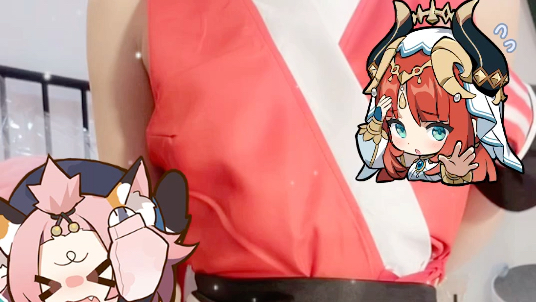 萌白(一口幼桃)火舞cosplay