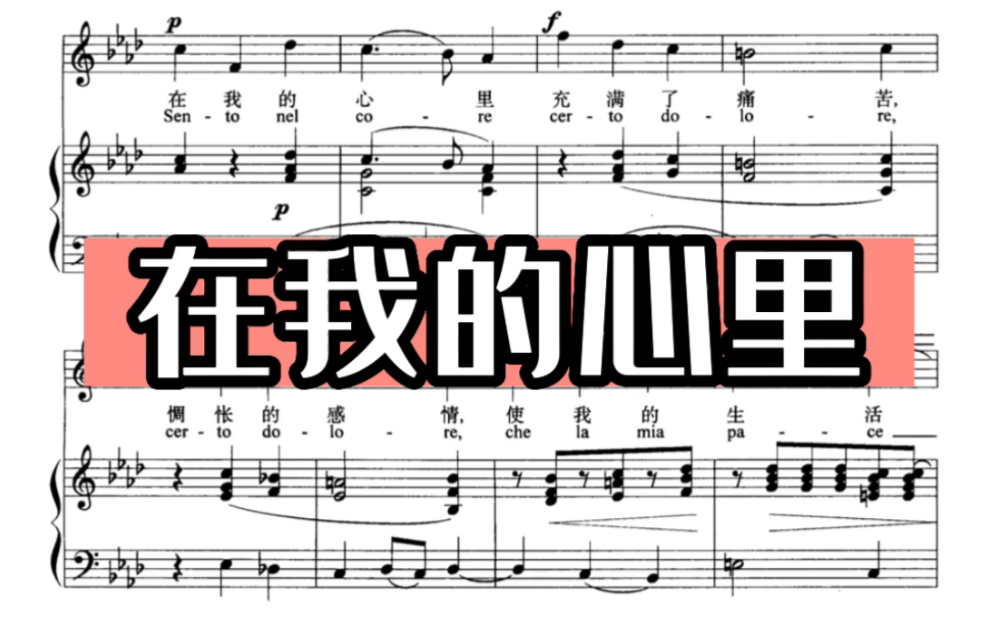 [图]意大利艺术歌曲 在我的心里 Sento nel core 女高音 演唱：蔡雪飞