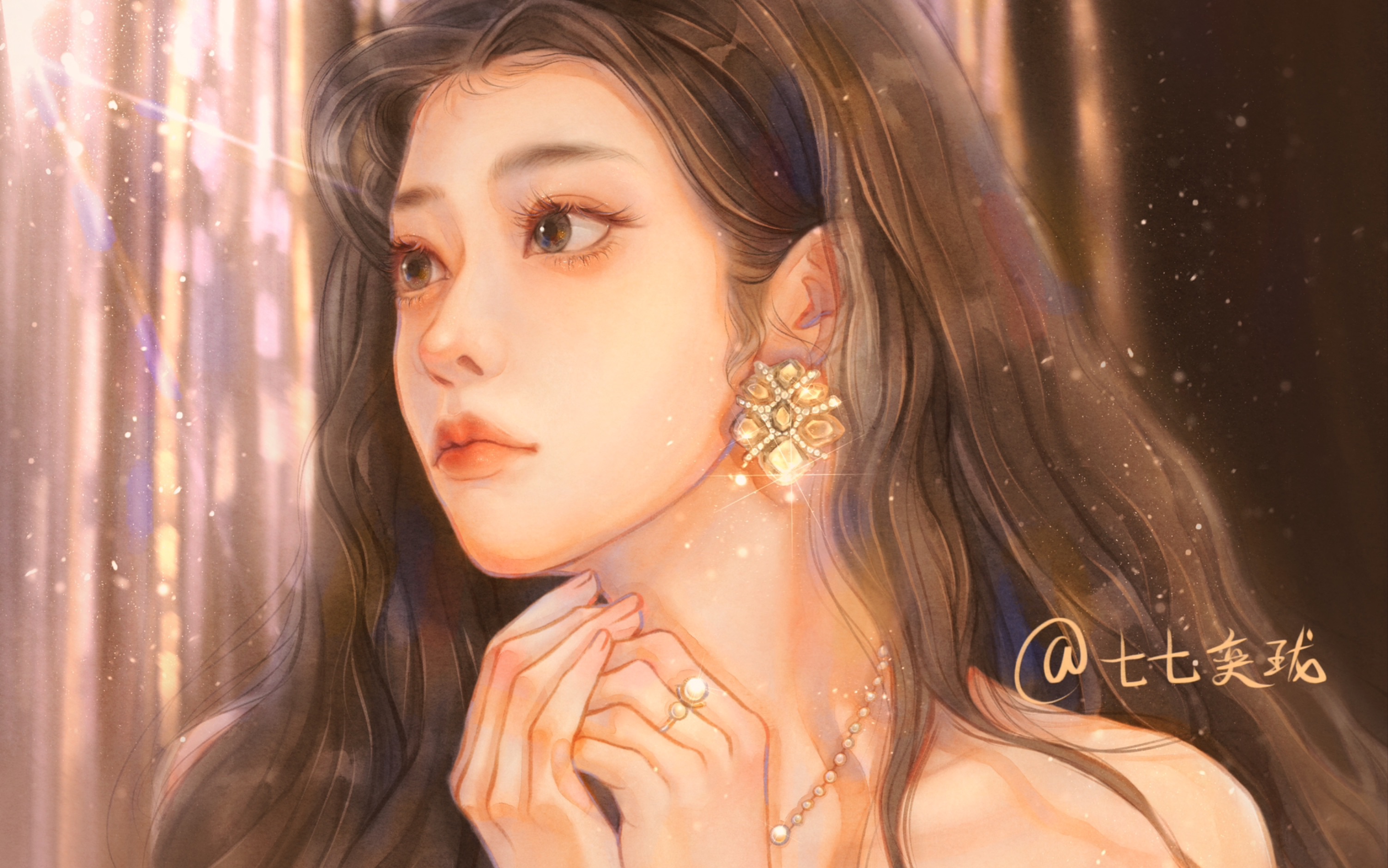 闪耀iu(李知恩)——右滑~手绘转照片