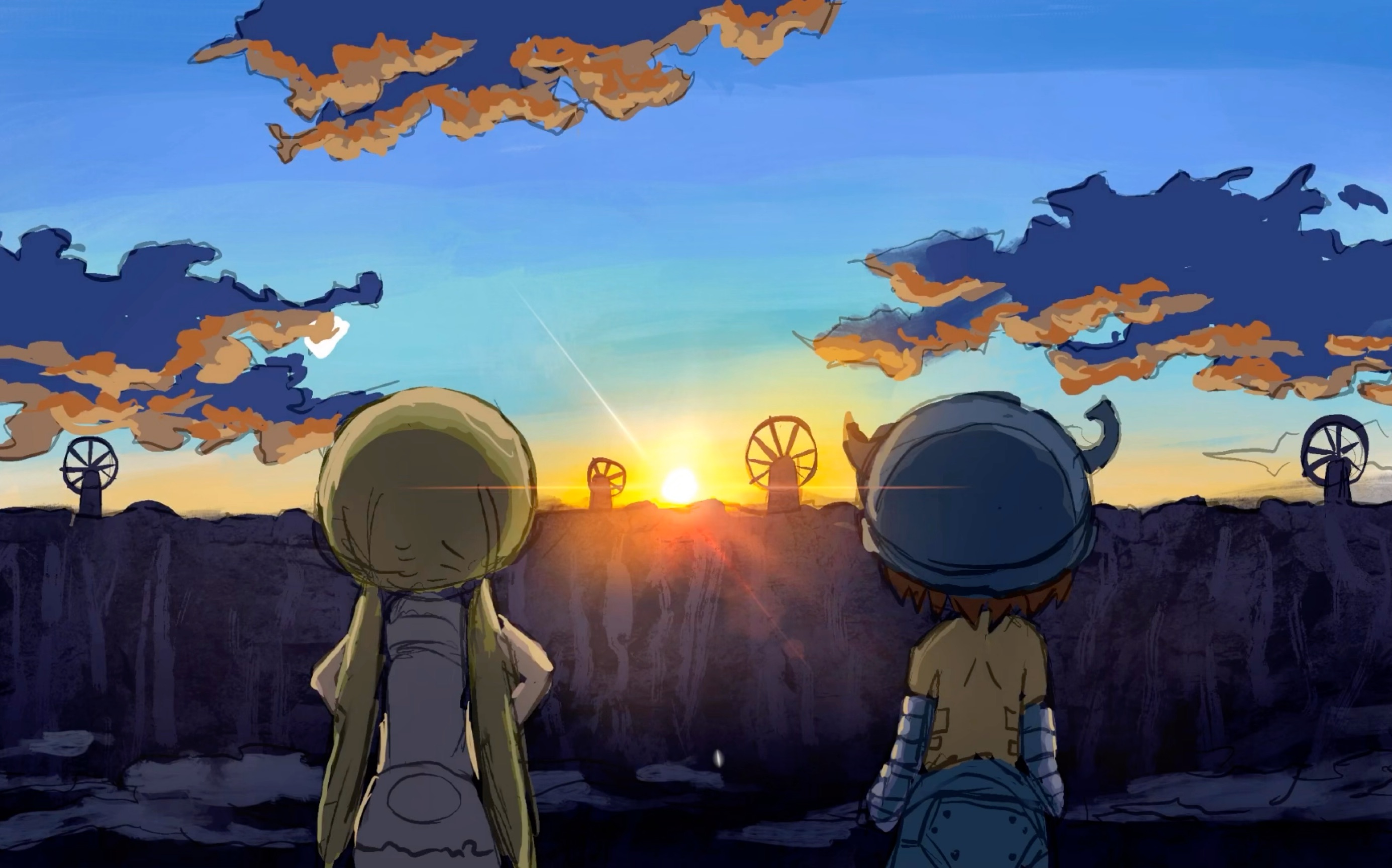 一分钟来自深渊自制动画日出神曲,场景练习