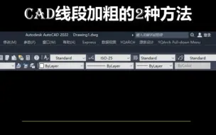 Download Video: CAD线段加粗的两种方法