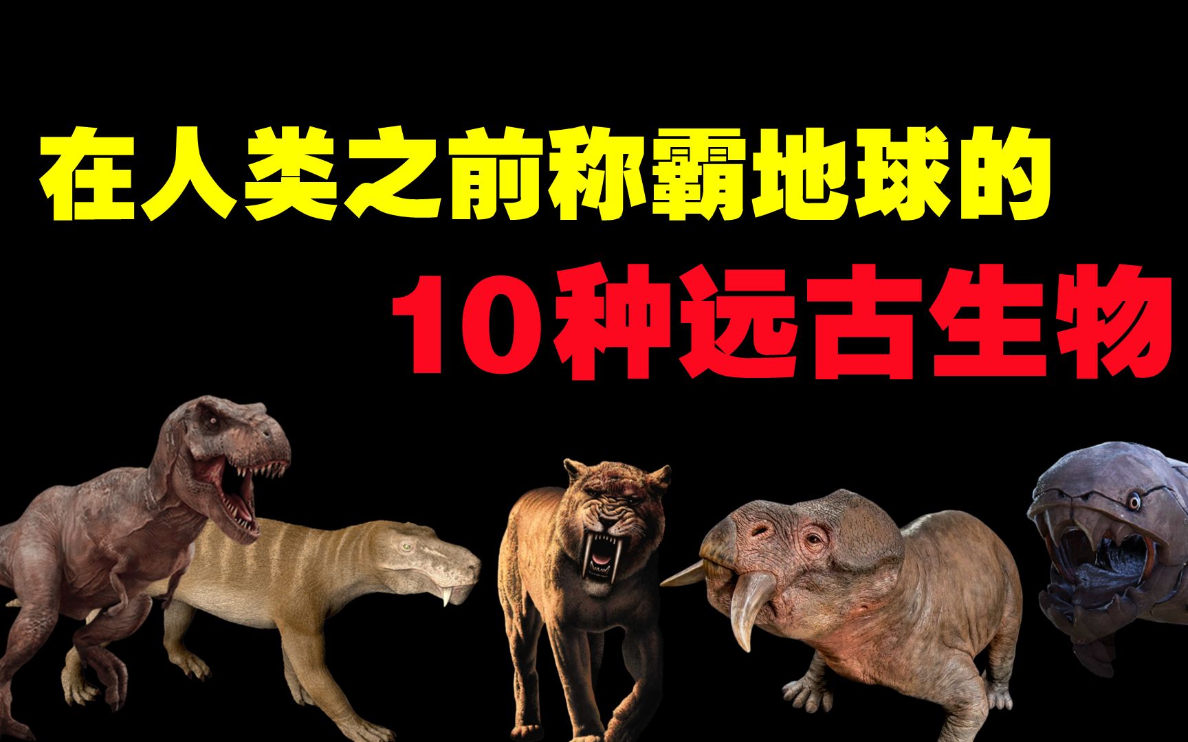 [图]远古时期称霸过地球的10种生物，你以为人类真的算是高等生物吗？