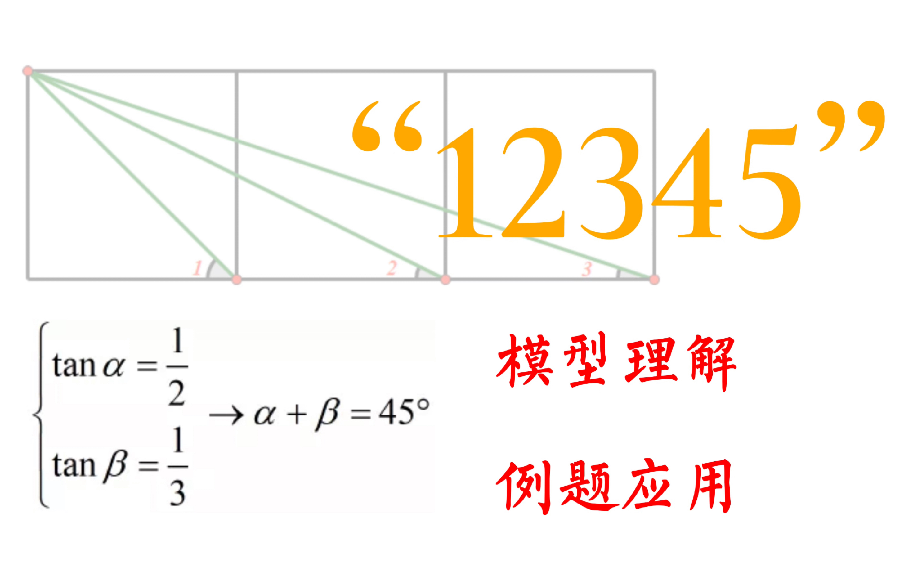 [图]12345模型 听说很火 中考新宠 全面的讲讲，不难哦 初中数学几何题型