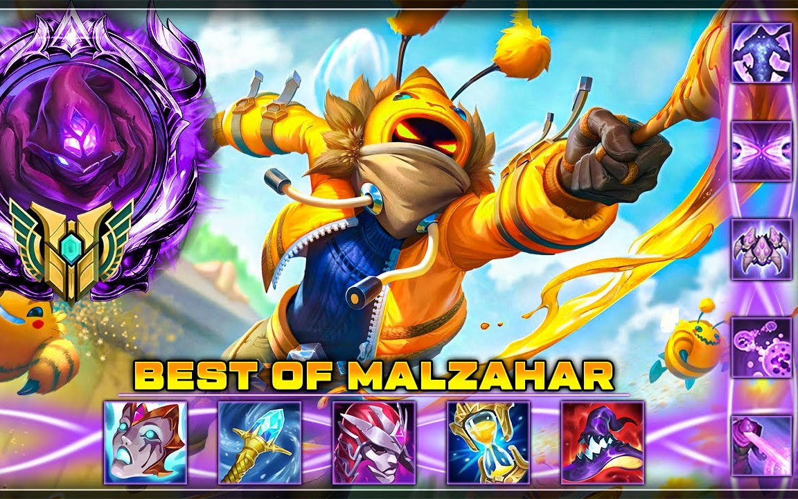 虚空先知—马尔扎哈 Best of Malzahar | 击杀高光时刻蒙太奇 2月北美服击杀集锦电子竞技热门视频