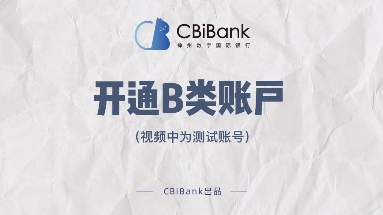 CBiBank企业网银操作攻略开通B类账户哔哩哔哩bilibili