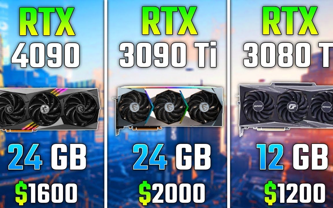 顯卡遊戲性能測試 rtx4090 vs rtx3090ti vs rtx3080ti 七款遊戲測試