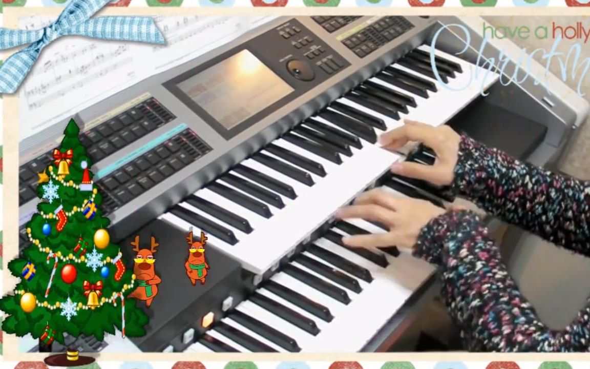 [图]【双排键】你可曾听过如此带感的圣诞歌？（圣诞歌组曲 Jingle Bells〜Silent Night〜Winter Wonderland 三首）