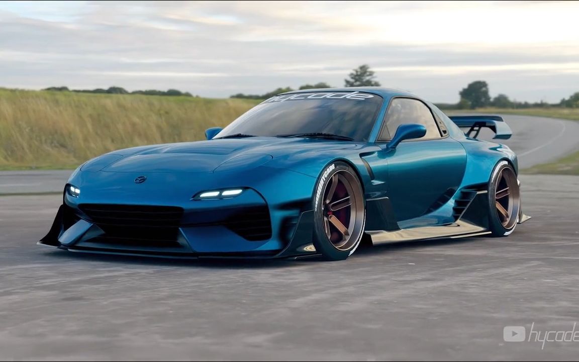 【汽车】马自达rx7宽体改装,顶级超跑