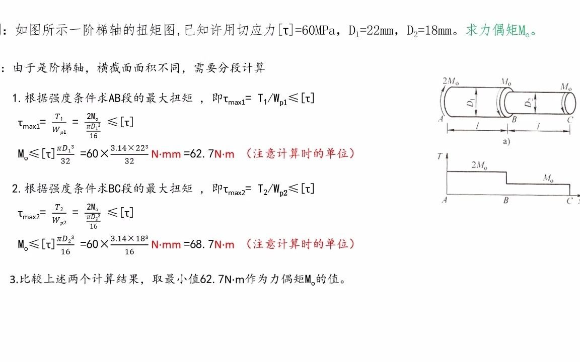 零基础工程力学30扭转强度与刚度哔哩哔哩bilibili