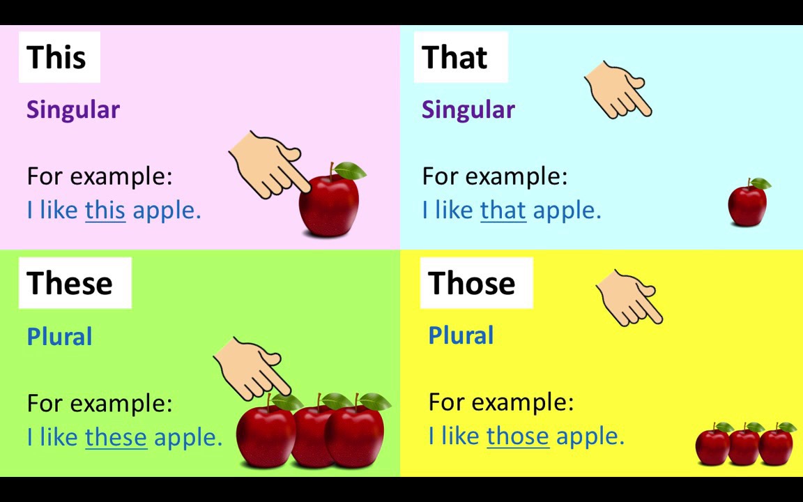 【Learn Easy English】语法:这个/那个/这些/那些 THIS, THAT, THESE & THOSE哔哩哔哩bilibili