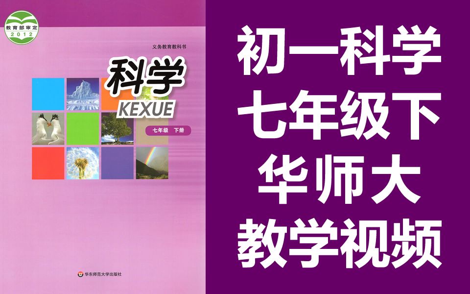 初一科学七年级下册科学 华师大版 初中科学7年级下册 科学 七年级 下册 7年级 下册 华东师范大学出版社 华师版哔哩哔哩bilibili