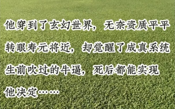 [图]他穿到了玄幻世界，无奈资质平平。转眼寿元将近，却觉醒了成真系统，生前吹过的牛逼，死后都能实现。他决定……