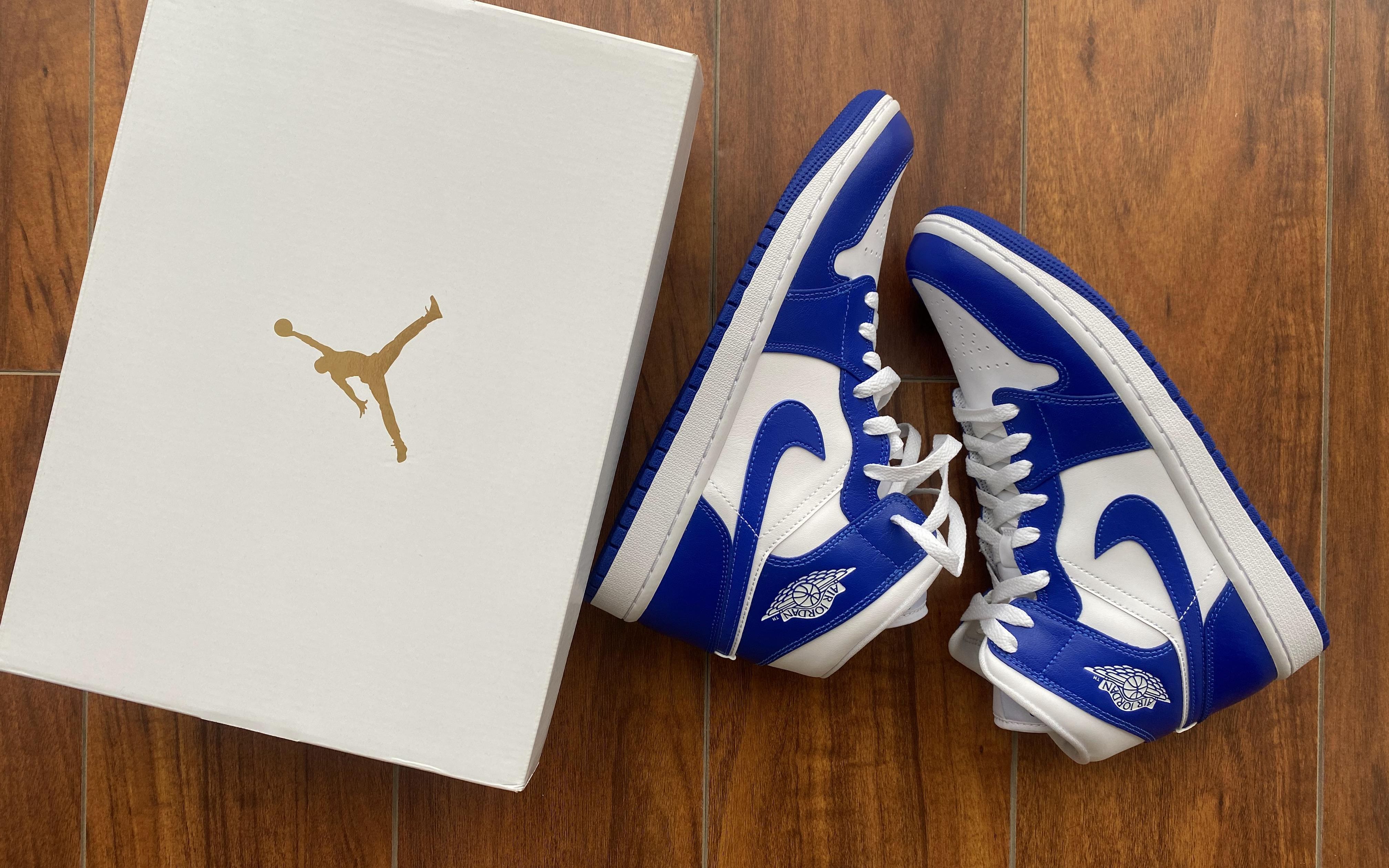 颜值在线的 nike air jordan 1 mid 皇家蓝 女款 百搭鞋款目前都高于