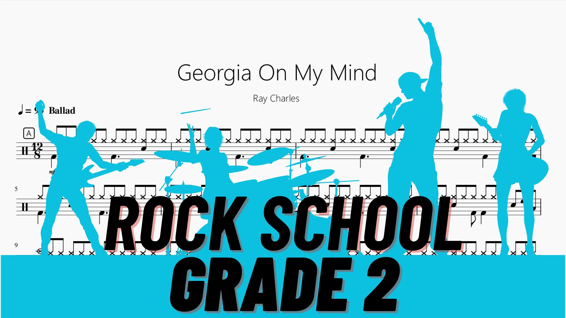 [图]Georgia On My Mind【Rock school Lv2】动态鼓谱