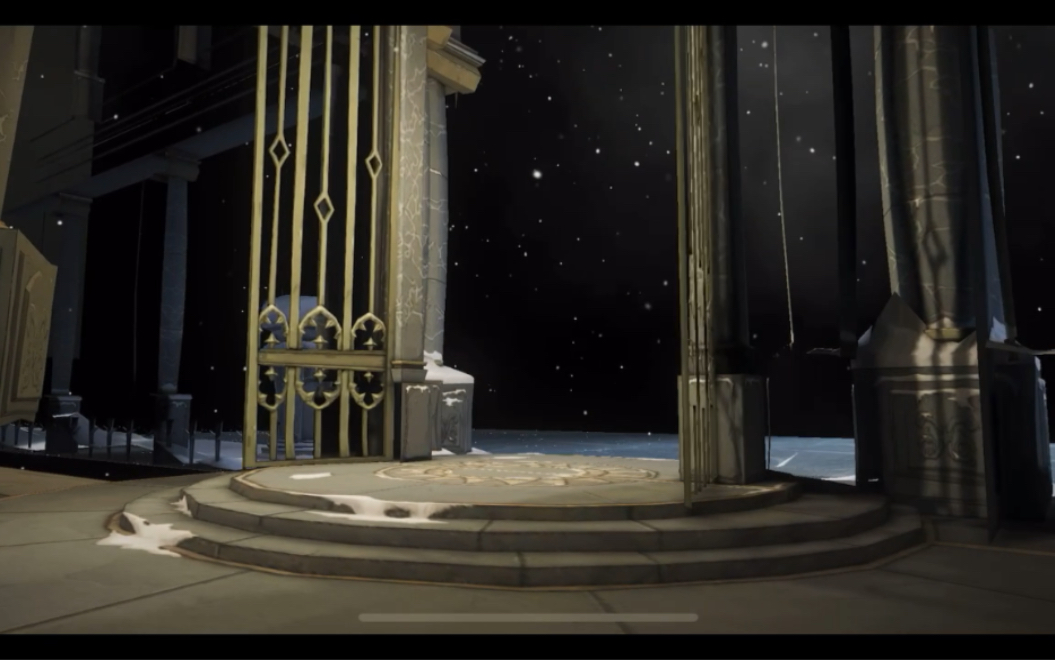 【自留素材 自习用 】雪天决斗场的背面与无杂质背景