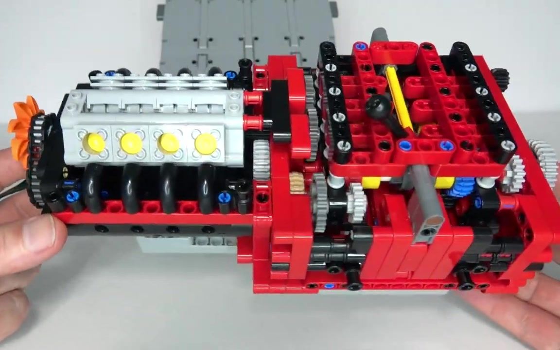 法拉利488gte手动8速变速箱lego乐高technic科技机械moc