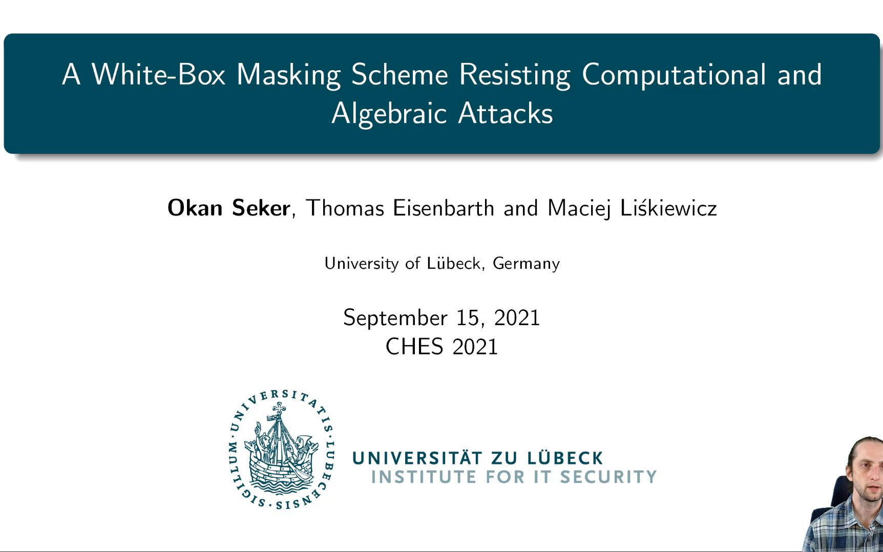 [图][CHES 2021] - A White-Box Masking Scheme Resisting Computational and Algebrai...