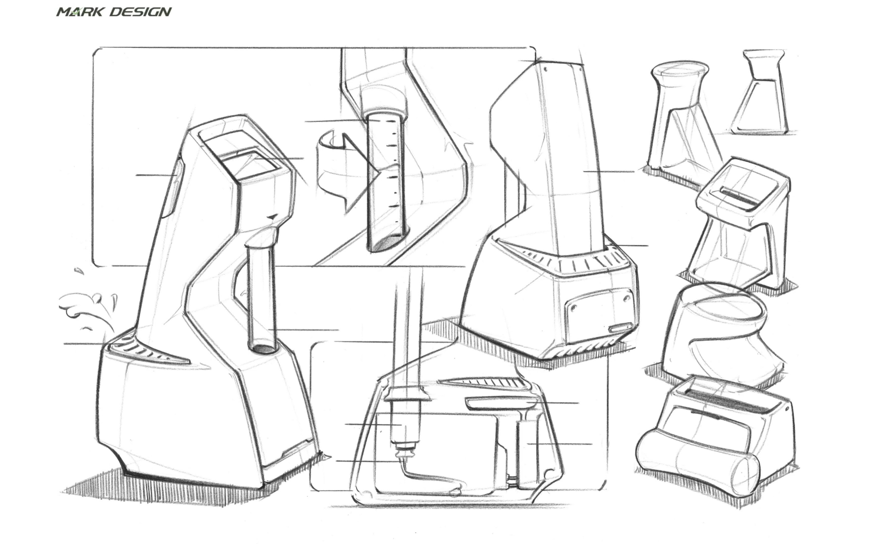 Mark Design工业设计手绘系列—加湿器线稿表达哔哩哔哩bilibili