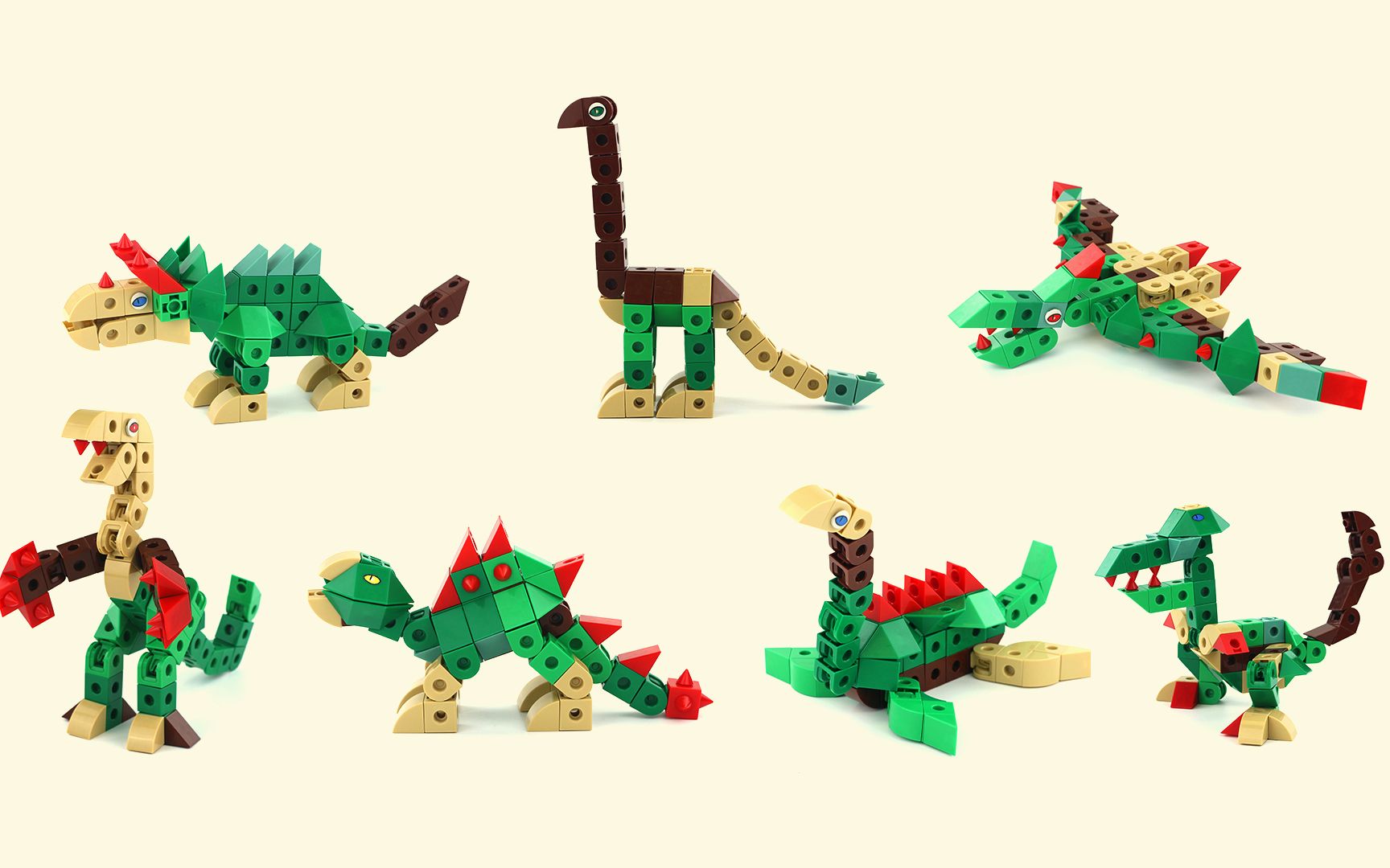 积木恐龙拼装方法图片