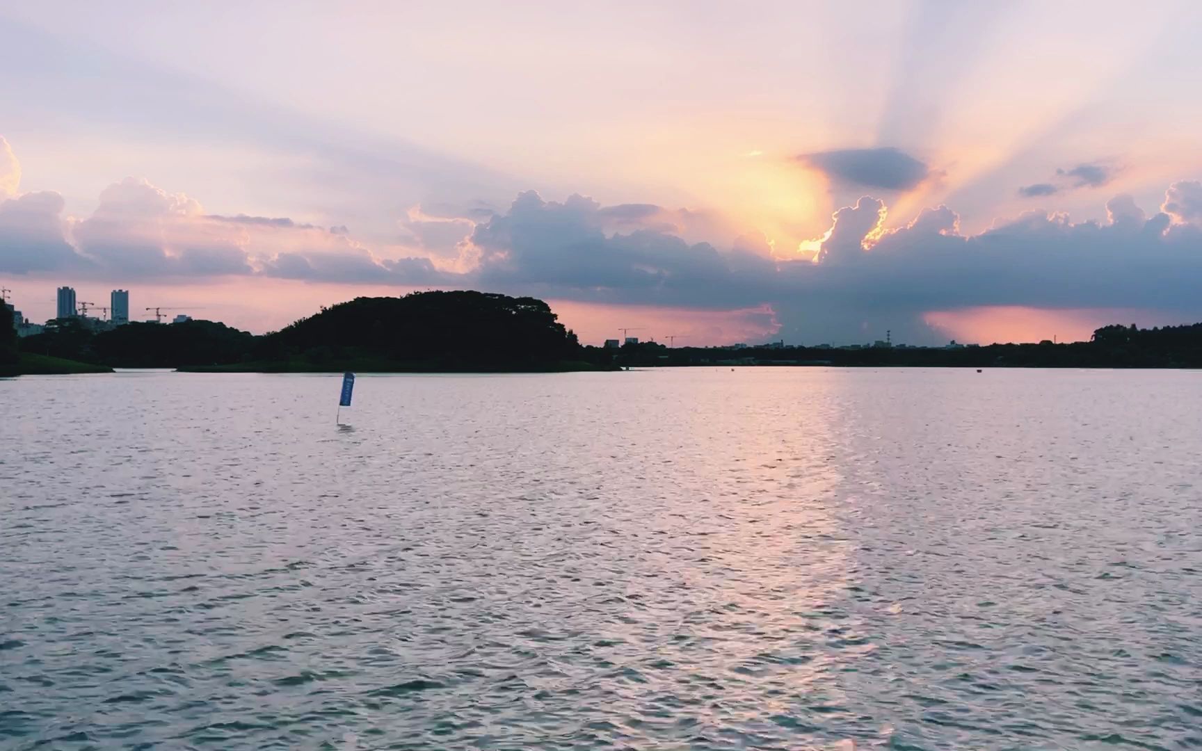 风景 | 白云湖 · 日落
