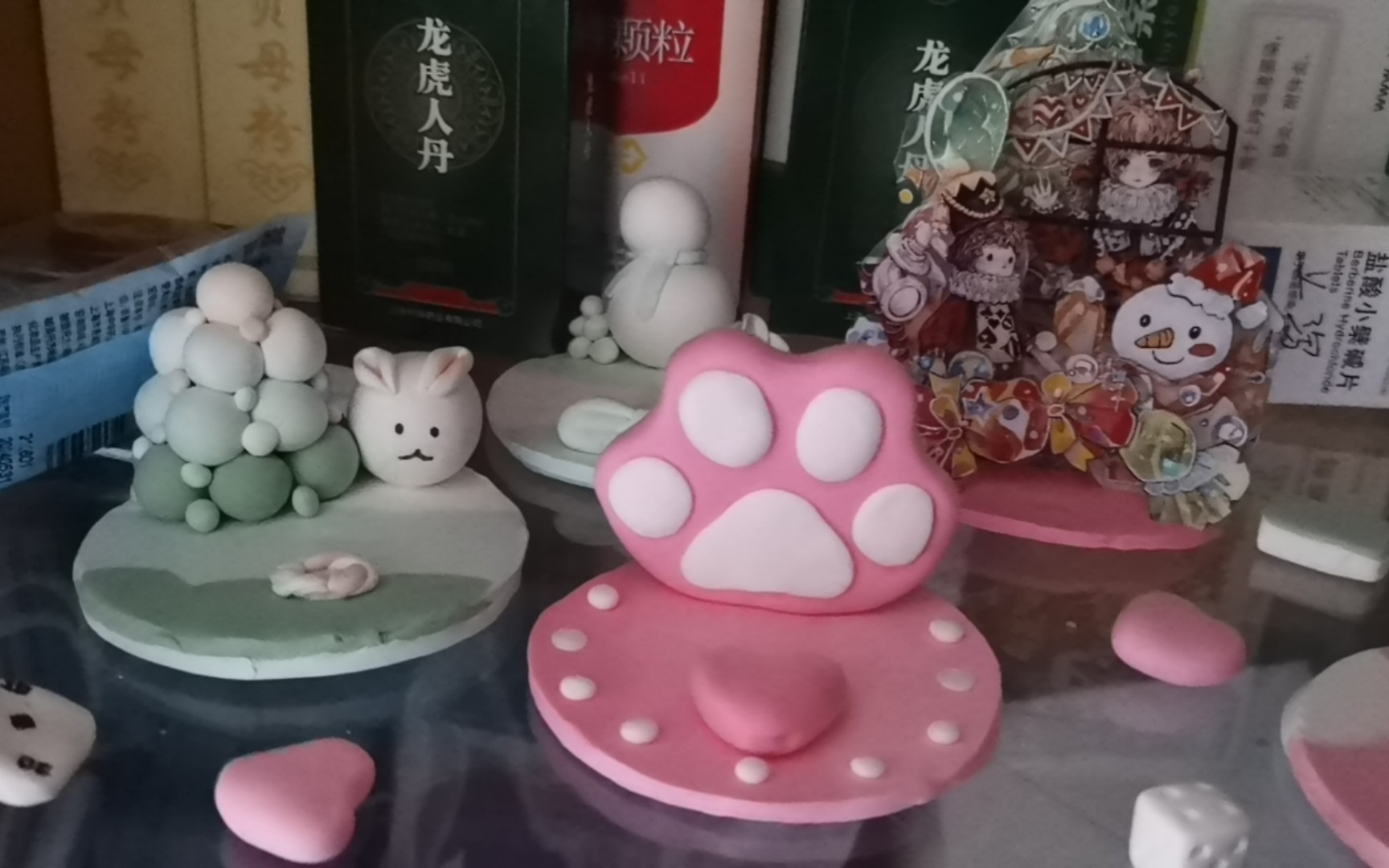 橡皮泥/猫爪手机支架展示
