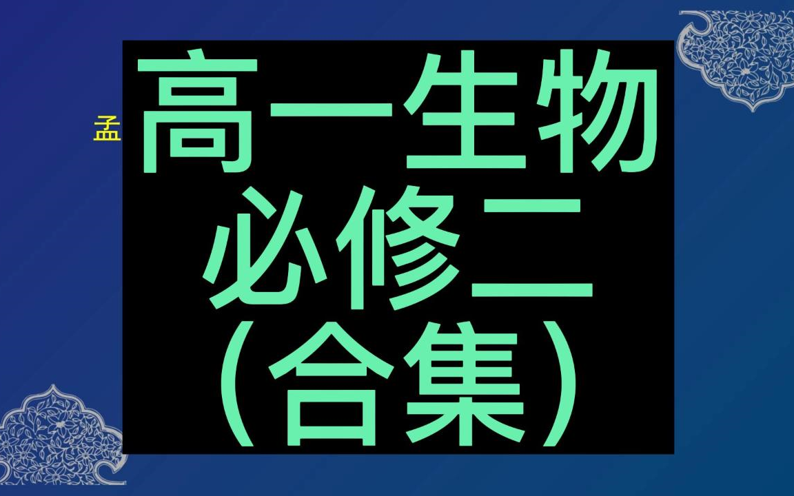 高一生物必修第2册 高中生物必修二 遗传与进化 人教版 2023新版 高中生物必修2高一生物必修二生物学 2019版新课标哔哩哔哩bilibili