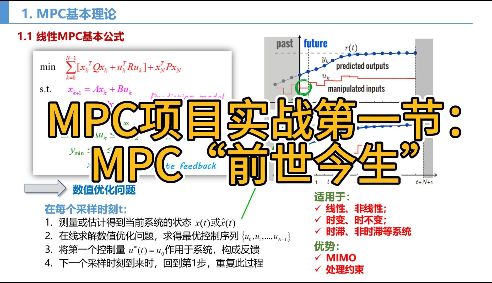 0.1 MPC项目实战:MPC“前世今生”哔哩哔哩bilibili