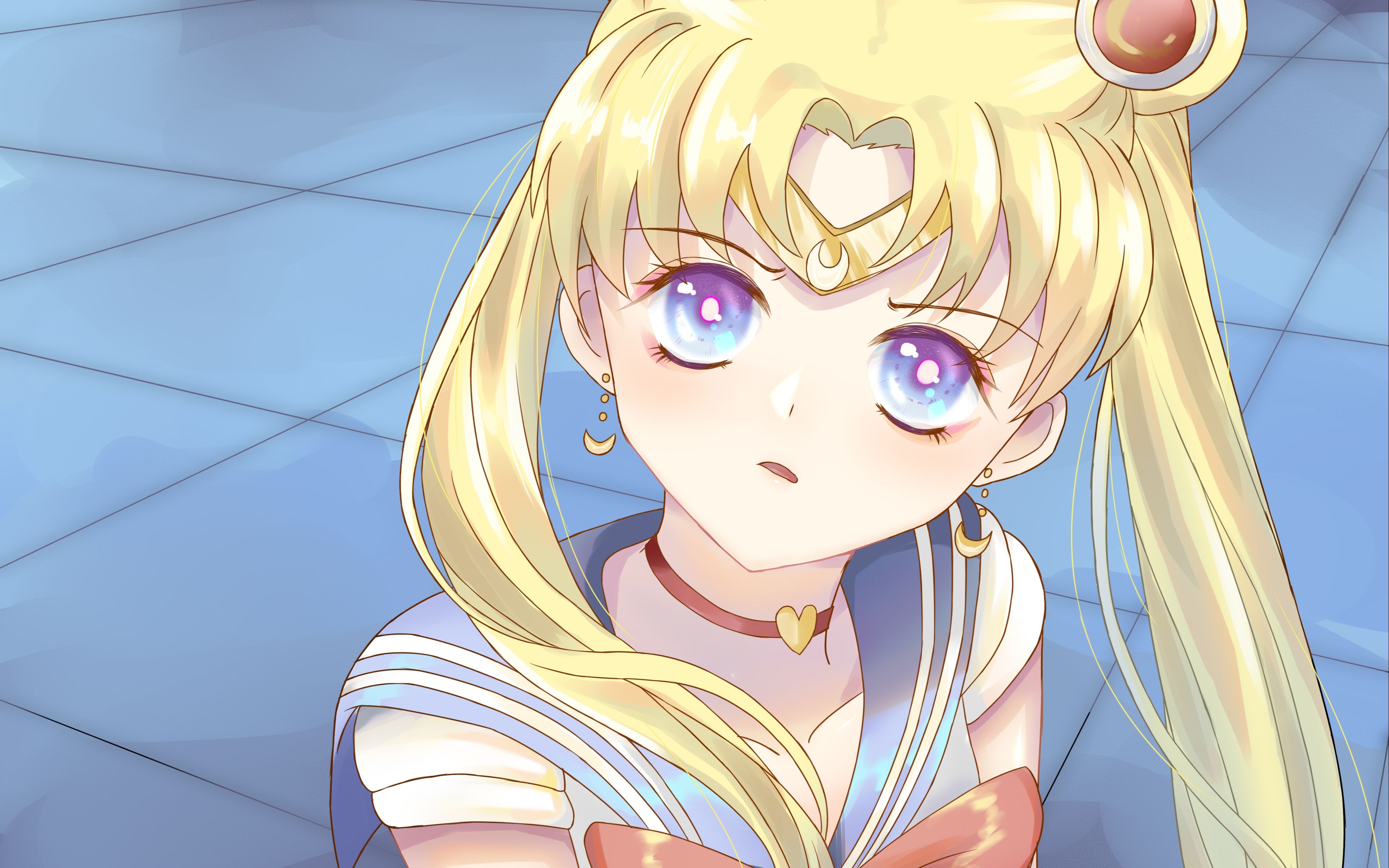 月野兔绘画过程