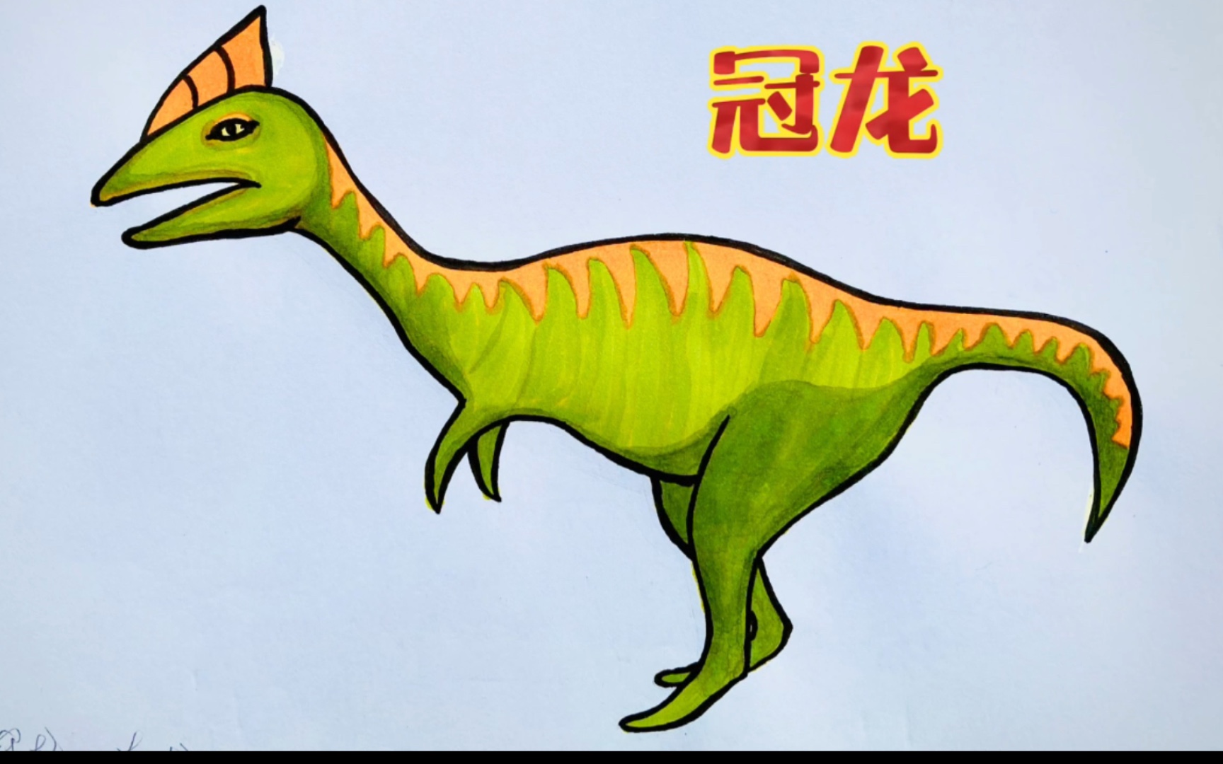 活动  【简笔画】恐龙,简单画冠龙