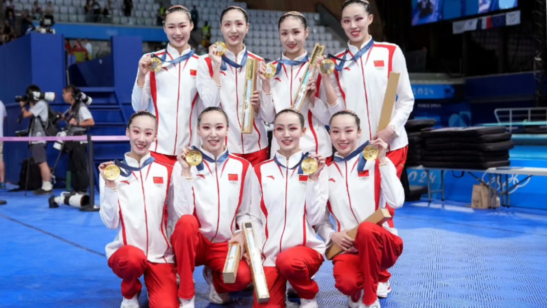 侯志慧逆转夺金 花样游泳创纪录 奖牌榜:美国领跑