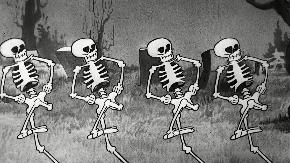 【糊涂交响曲/4K】动画短片《骷髅之舞》(The Skeleton Dance, 1929)_哔哩哔哩_bilibili