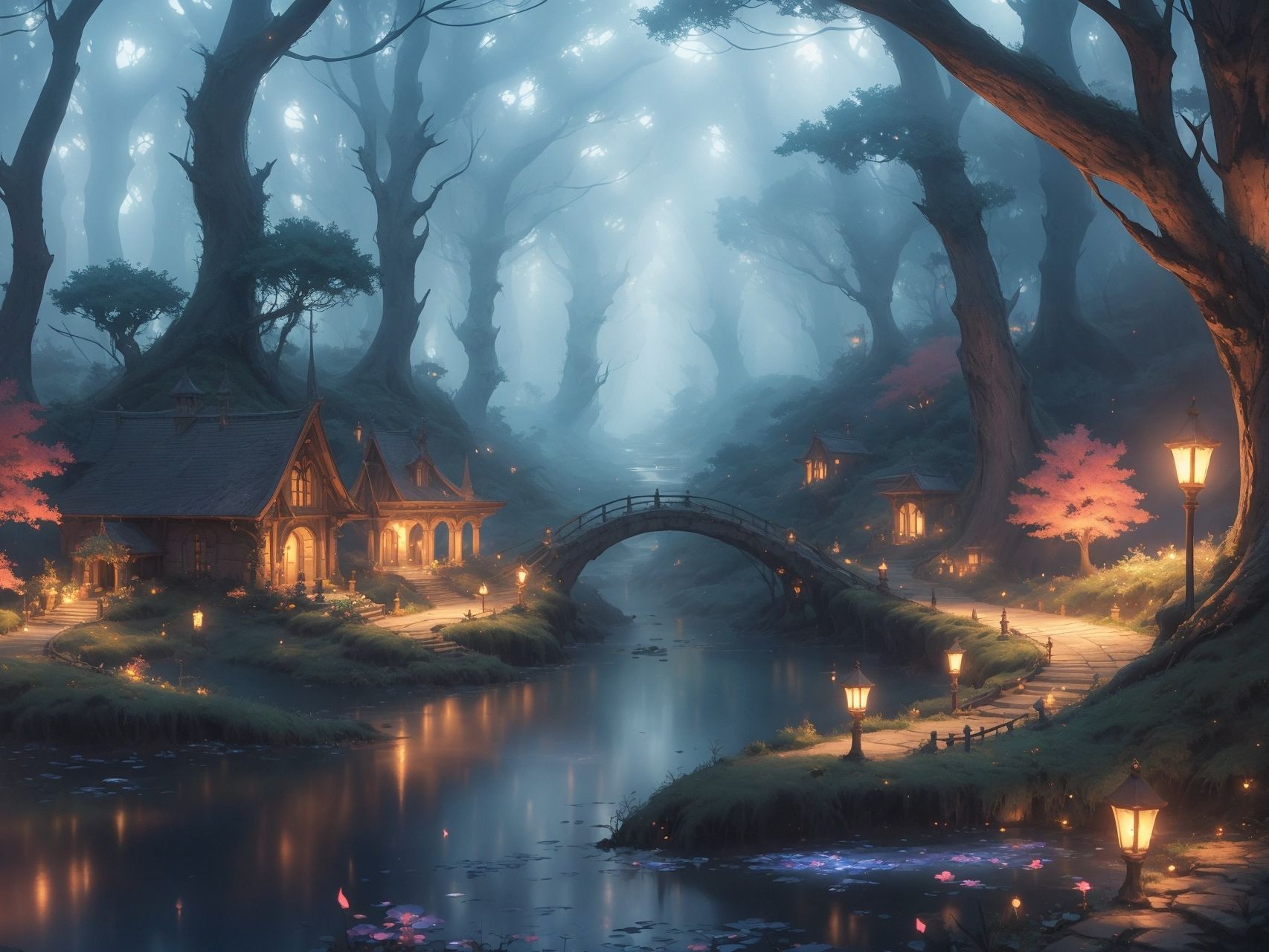 奇幻场景壁纸第一期-魔法密林-草蓟粟子-草蓟粟子-哔哩哔哩视频