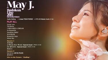 May J. Budokan Live 2015 ～Live to the Future～ 1 藍光DVD