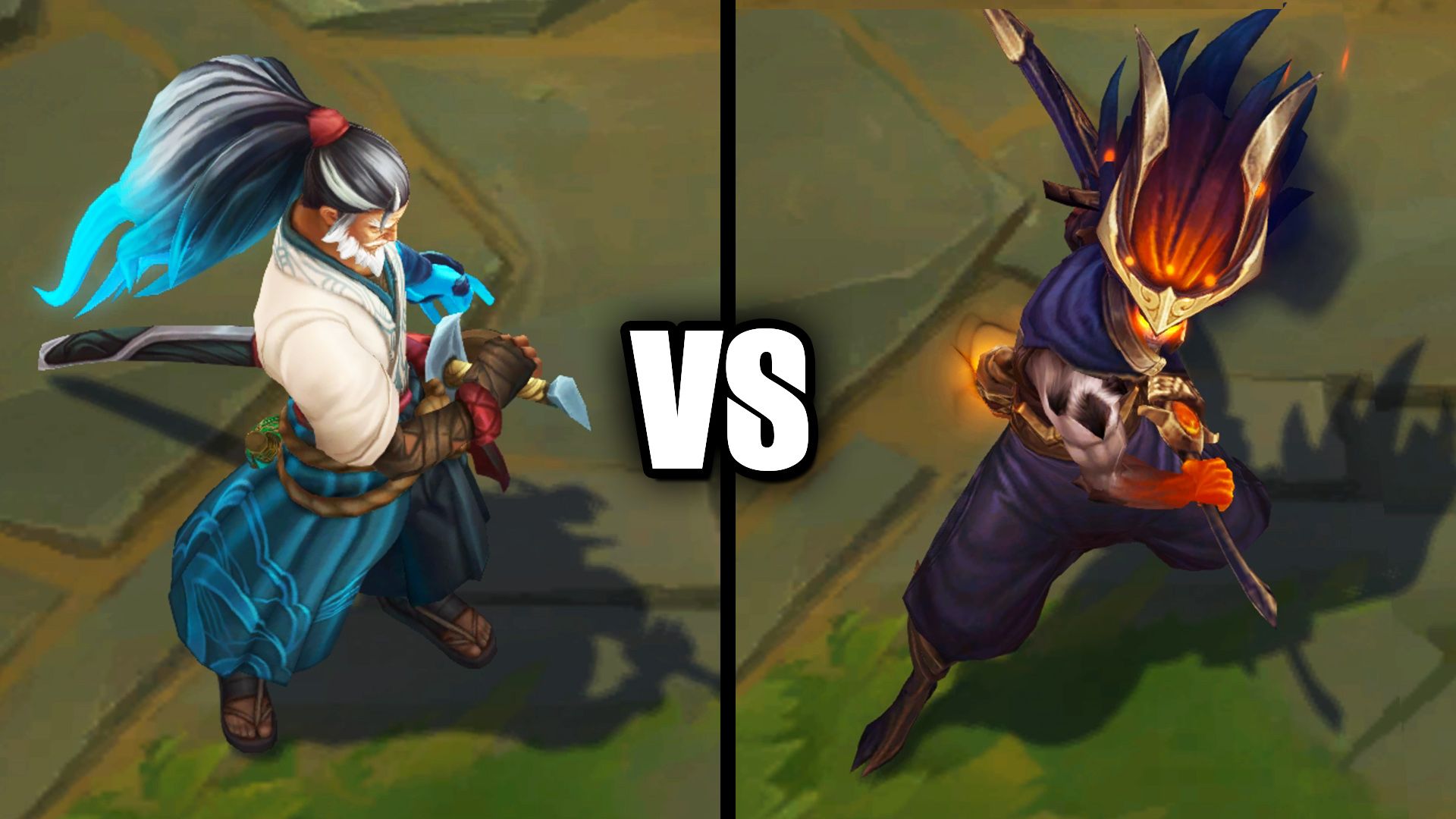 预知之眼 亚索 VS 黑夜使者 亚索 皮肤对比  英雄联盟 | Foreseen Yasuo vs Nightbringer Yasuo哔哩哔哩bilibili