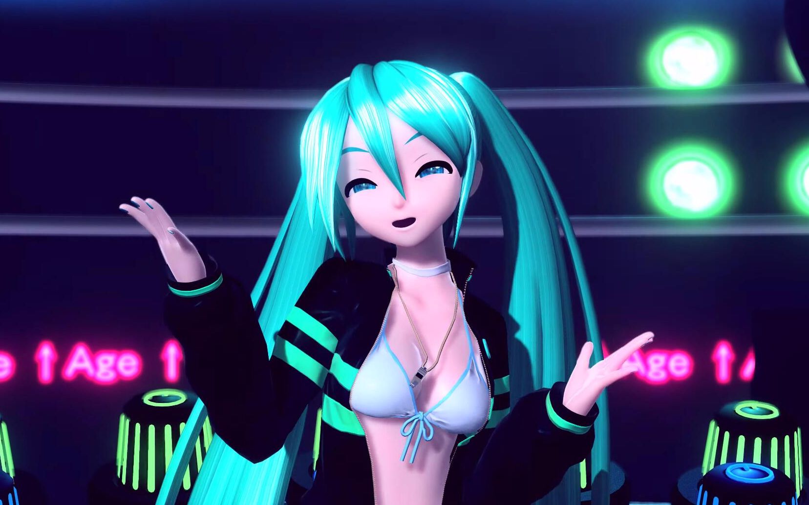 4K[Project DIVA mod boobs] アゲアゲアゲイン  ホイッスル [modelbounce]哔哩哔哩bilibili