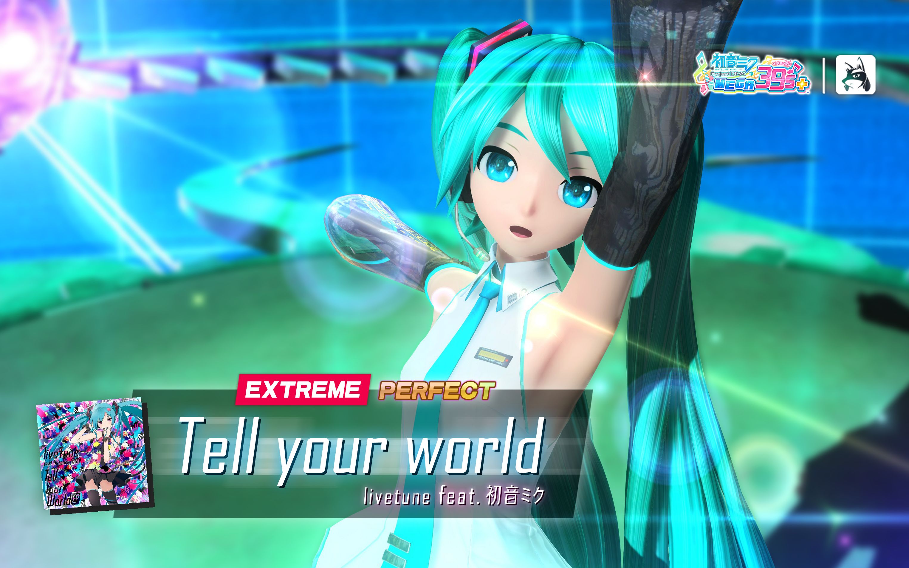 [图]【歌姬计划MEGA】Tell your world（104.00% 红EX+Perfect）