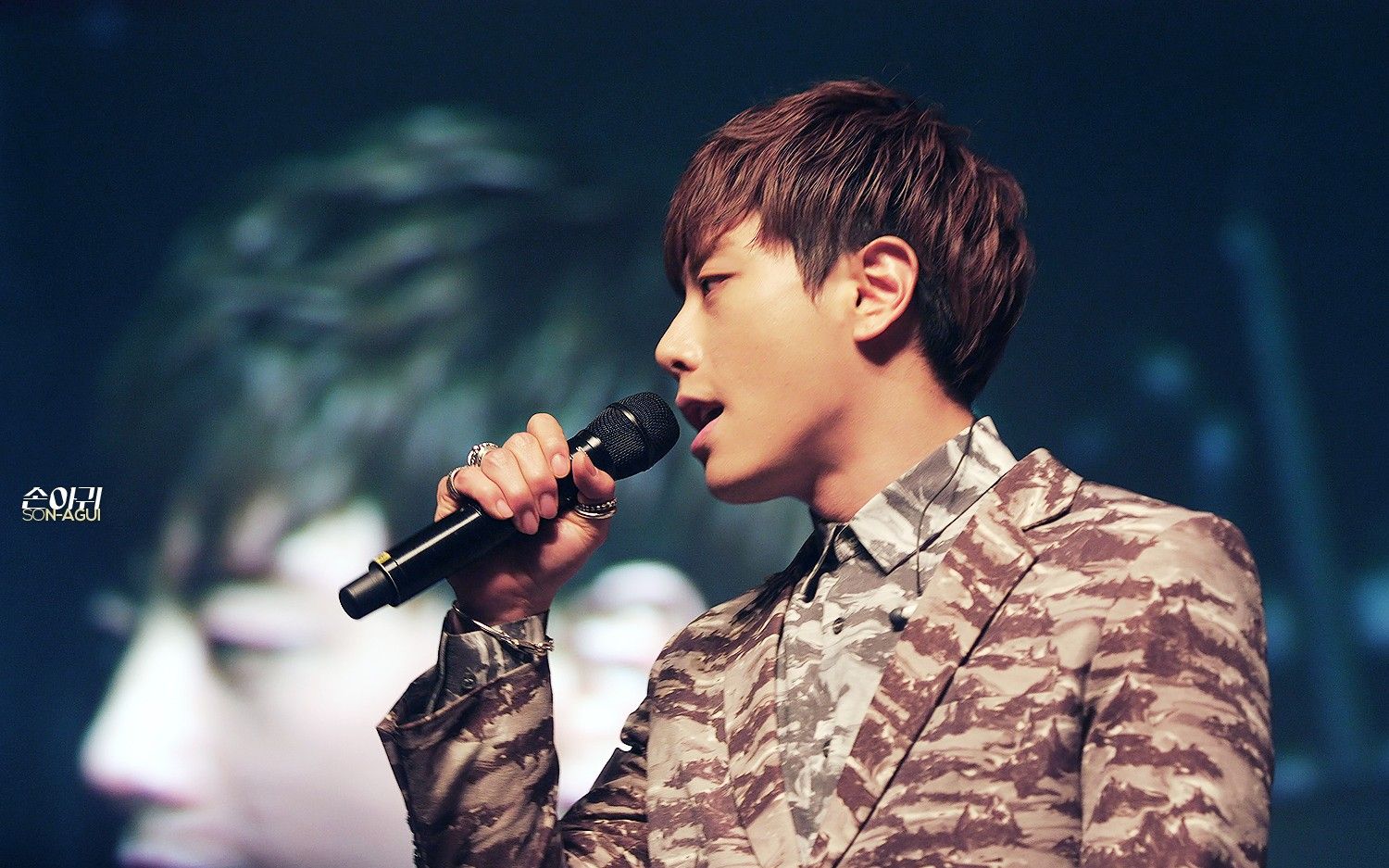 朴孝信『追悼金光石 再次唱起2013>釜山音乐会』站起来 我的歌 她第一