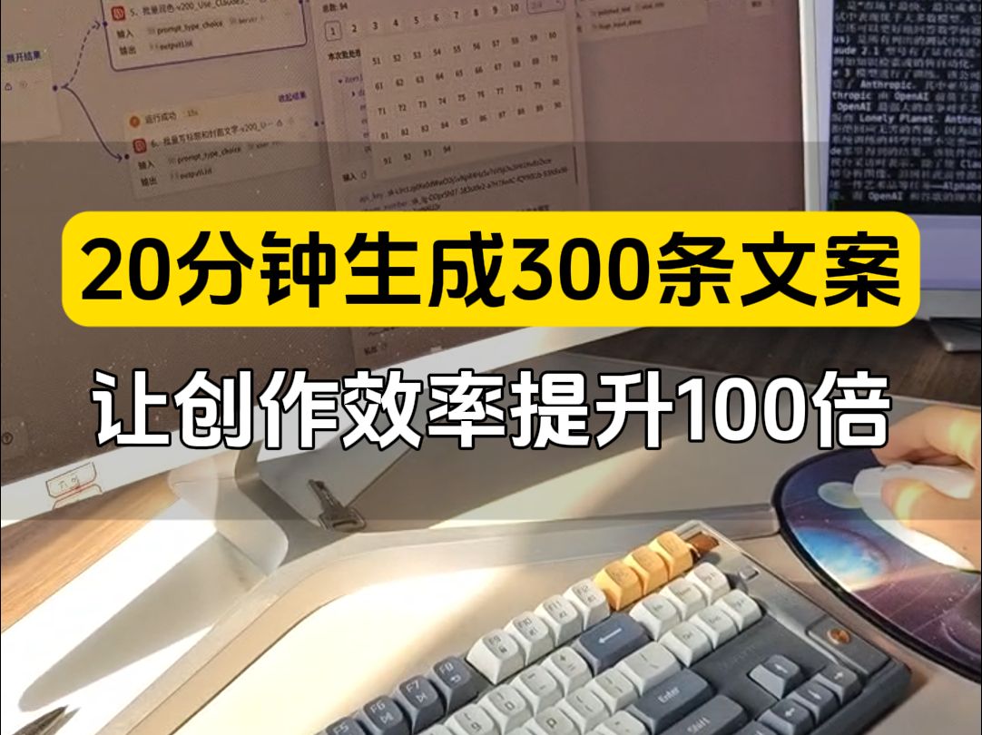 300篇爆款短视频文案,1个工作流轻松搞定!哔哩哔哩bilibili