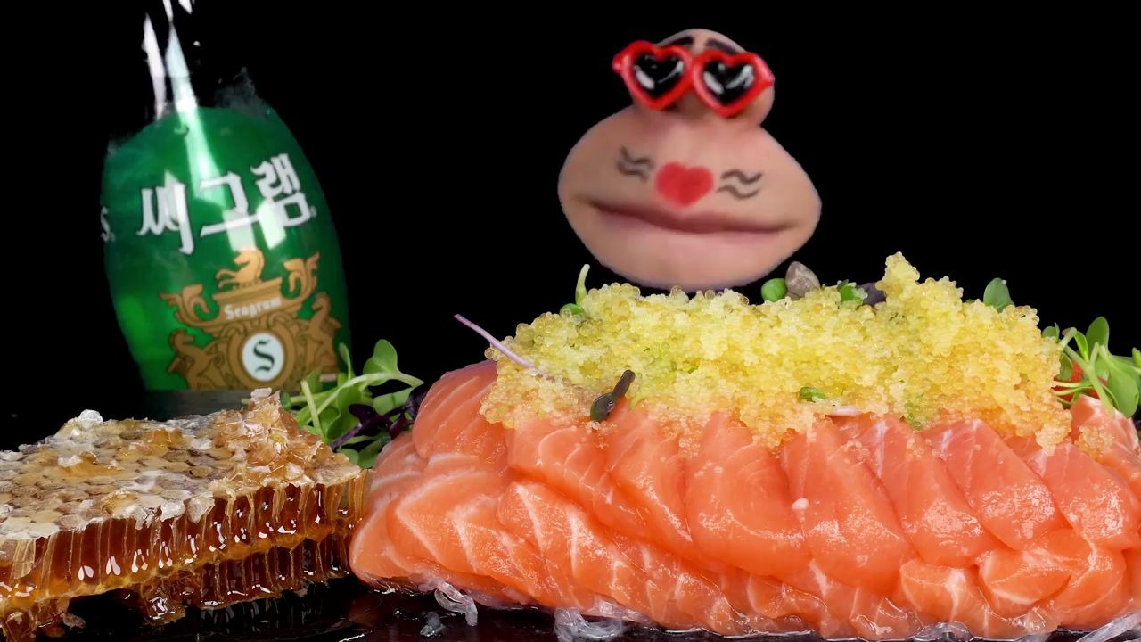 2期 [real mouth]韩国奇葩吃播小哥魔性日常美味的寿司甜甜圈&蜂巢