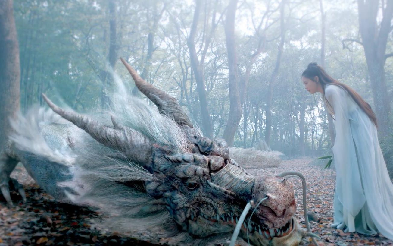 奇幻电影:女孩救下一条受伤的神龙,神龙为了报恩,把龙心给了她