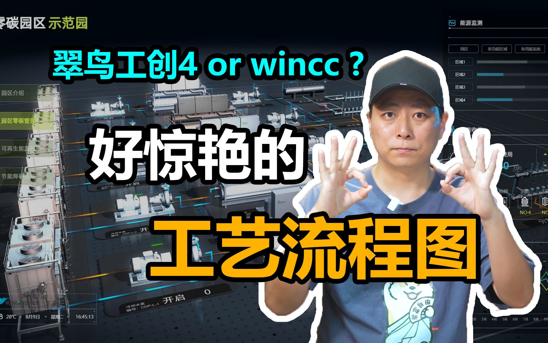 好惊艳的0代码工艺流程图 wincc还是翠鸟工创哔哩哔哩bilibili