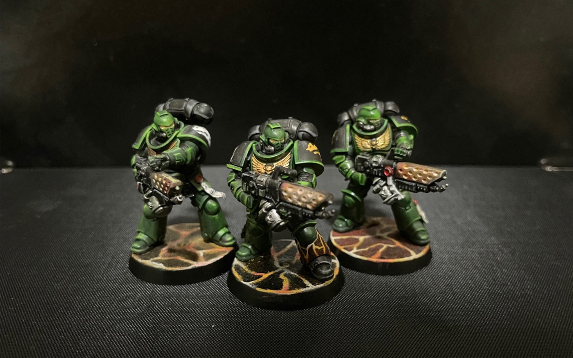 战锤40k 火蜥蜴 涂装尝试3 第三连 萨坎战斗组