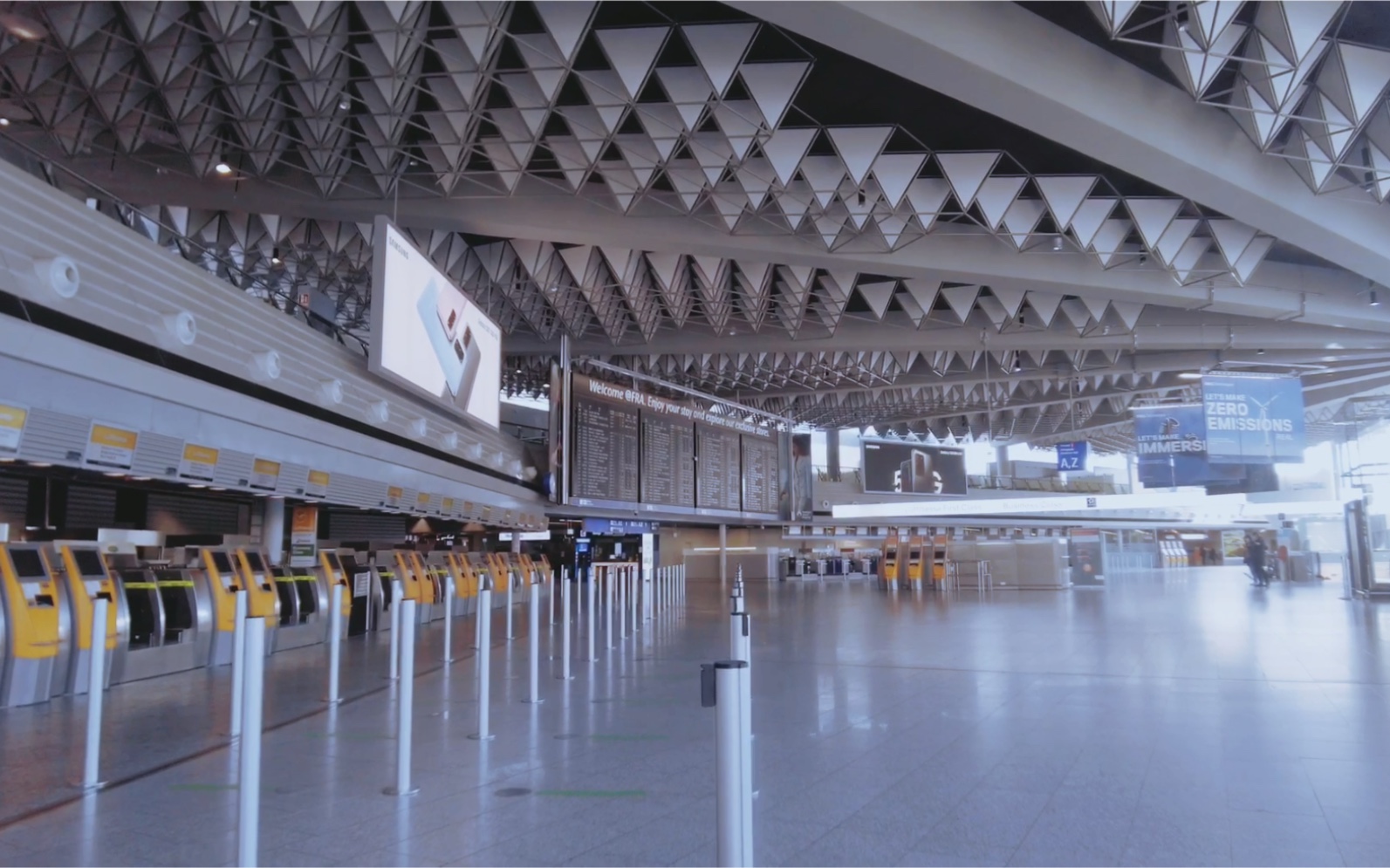 疫情下的德国法兰克福机场