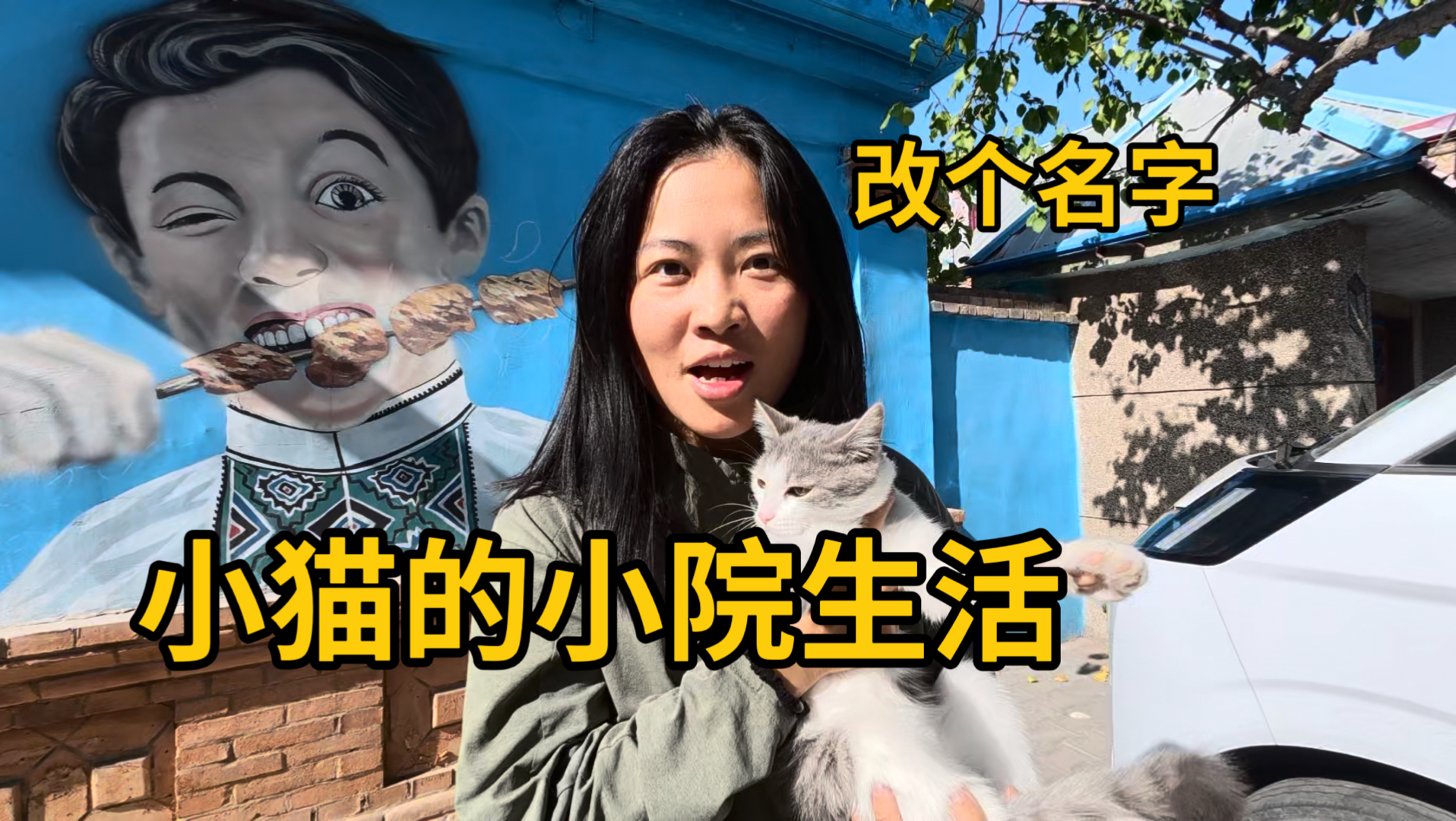 菜腿改个名！坐了两天货拉拉抵达小猫新家，秋天的昭苏绝美，和陌生人一起过中秋！