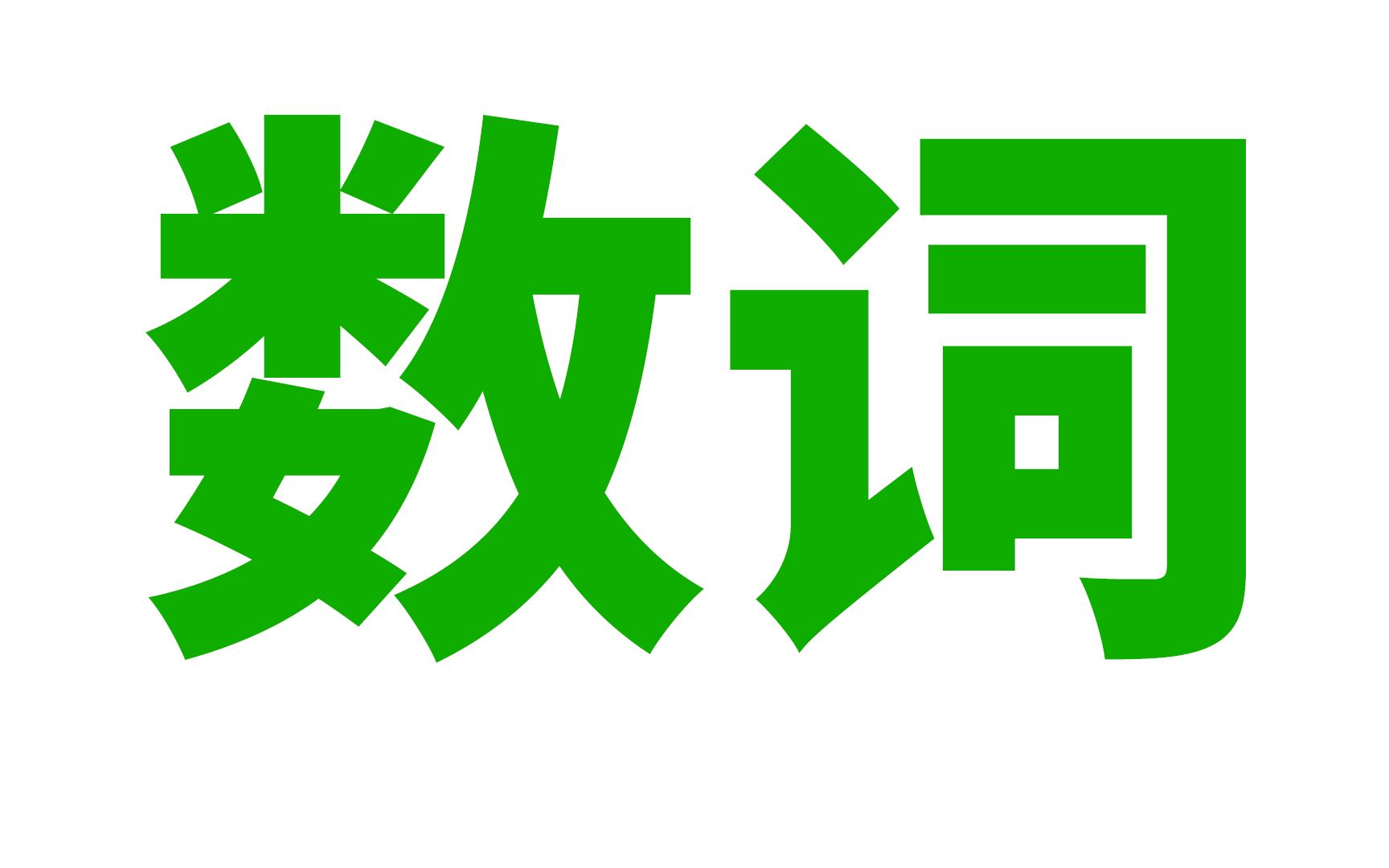 [图]英语语法: 数词 (基数序数, 分数, 小数, 倍数, 四则运算, 日期年代, 温度, 长宽高..)