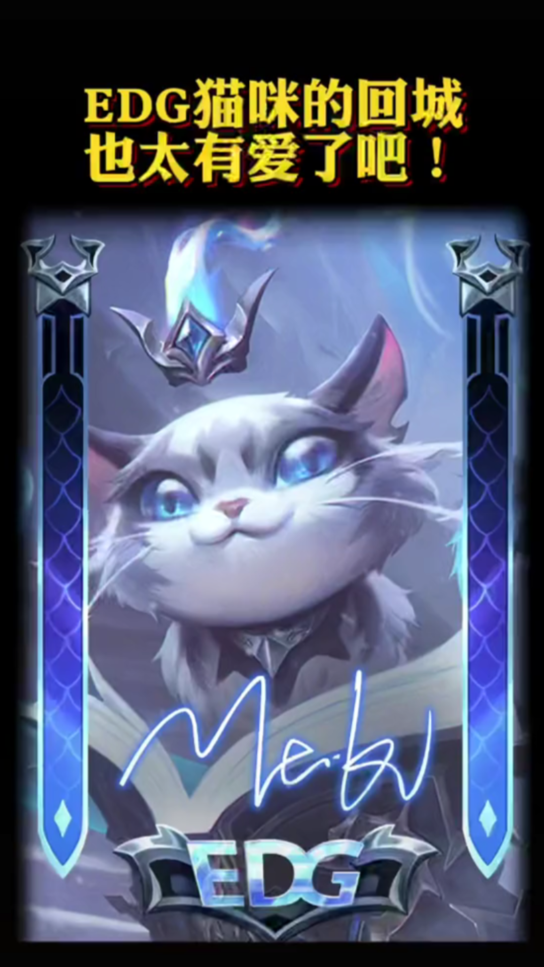 edg猫咪冠军皮肤展示._网络游戏热门视频